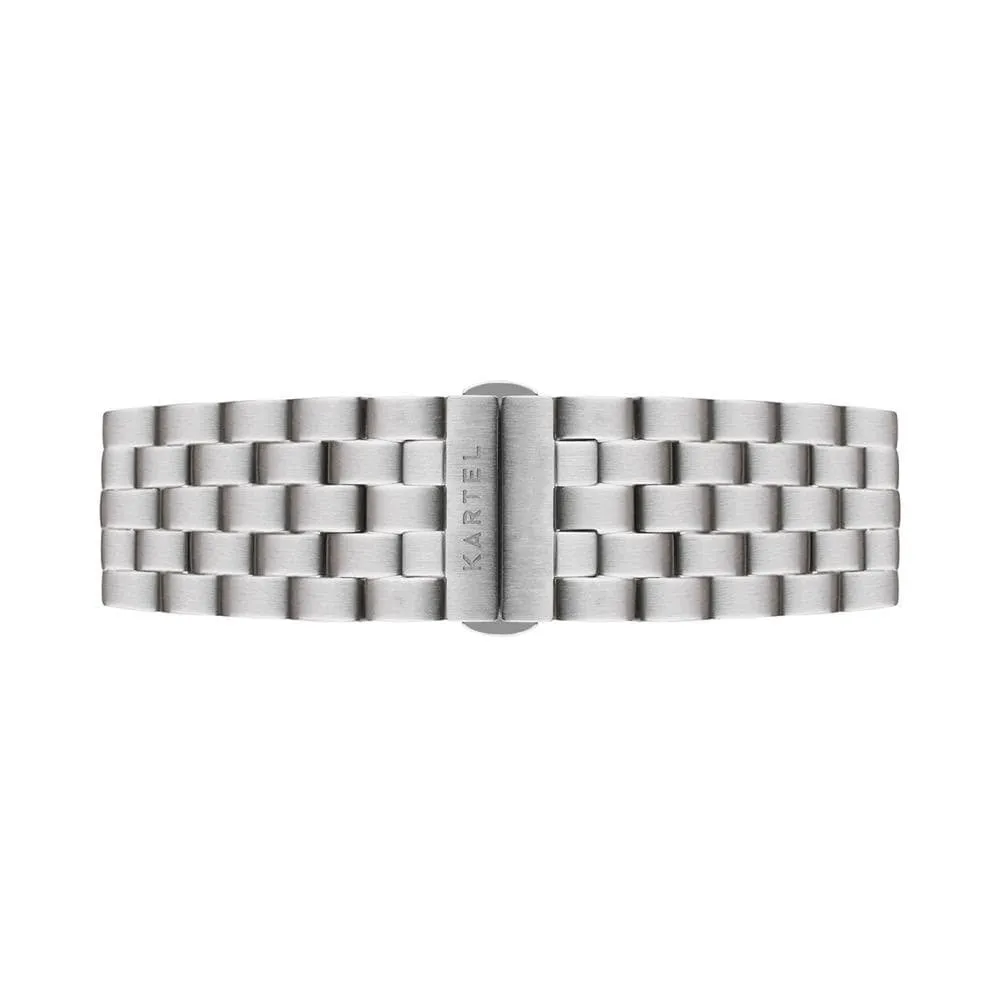 Silver Metal Watch Strap - 20mm Width