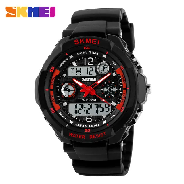 SKMEI Fashion Men LED Digital Quartz Watch Electronic Outdoor Sports Watches Man Clock Watwrproof Wristwatches Relogio Masculino