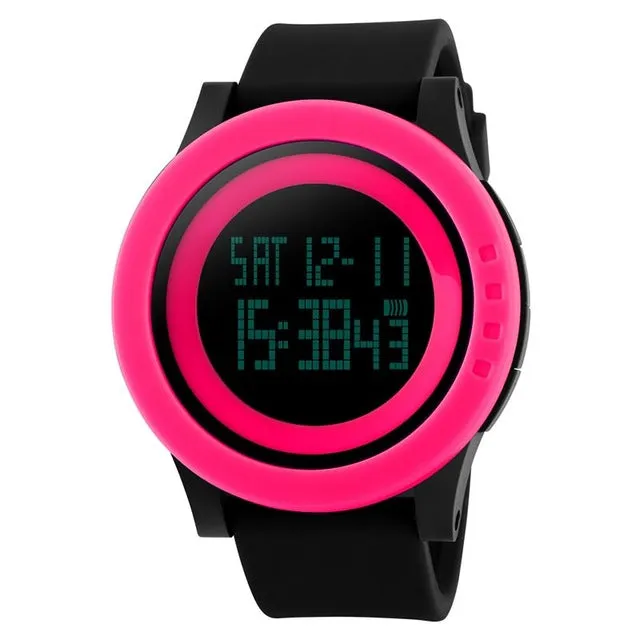 SKMEI Large Dial Outdoor Men Sports Watches LED Digital Wristwatches Waterproof Alarm Chrono Calendar Fashion Casual Watch 1142