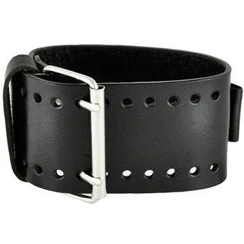 Skull Triangle Black Watch with Black Leather Cuff