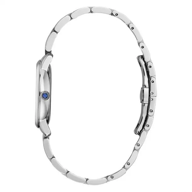 Slimline Black Mother of Pearl Quartz Watch by Frederique Constant