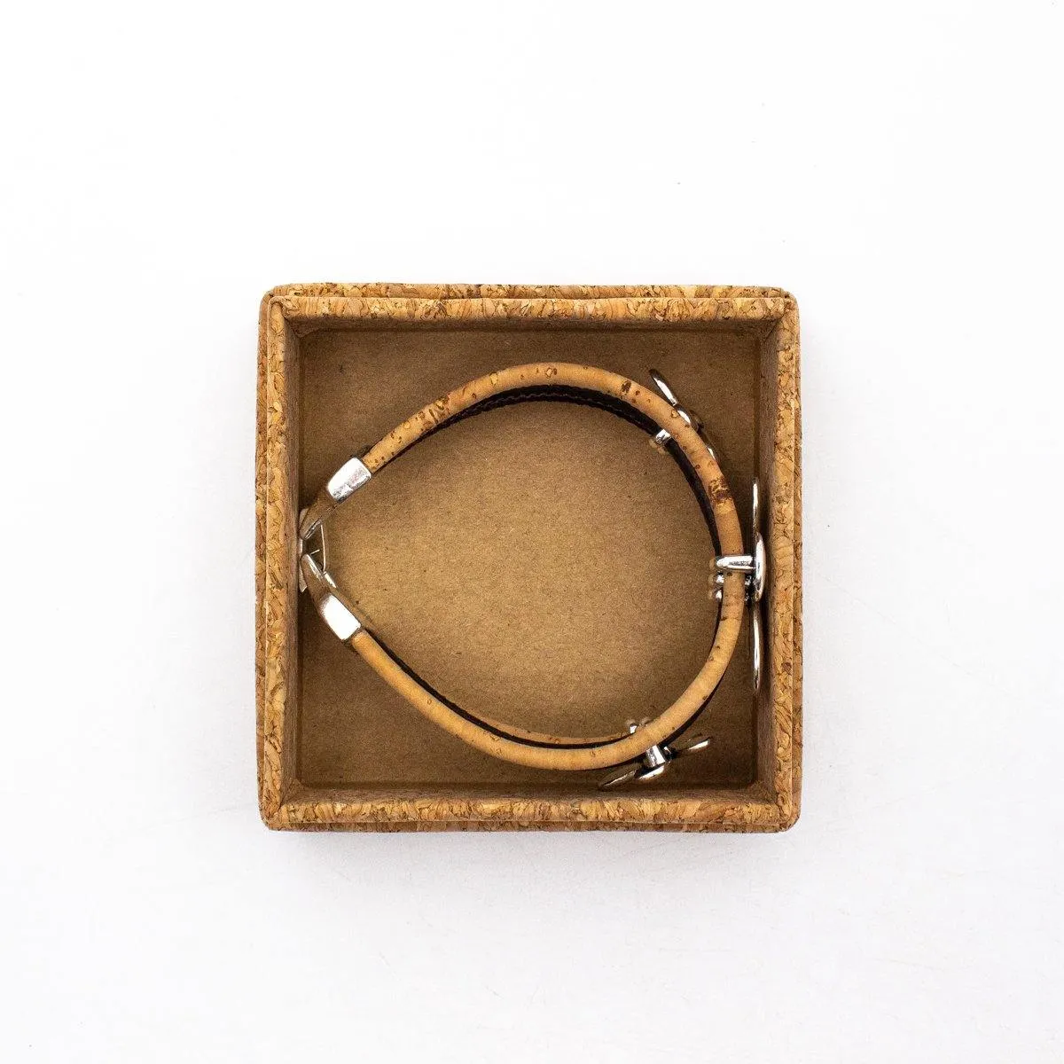 Small cork box for jewelry L-032