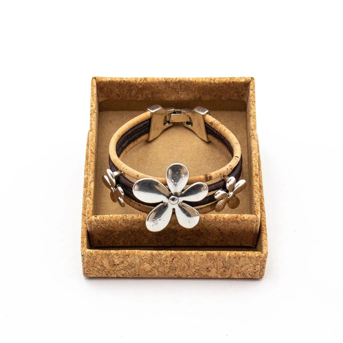 Small cork box for jewelry L-032