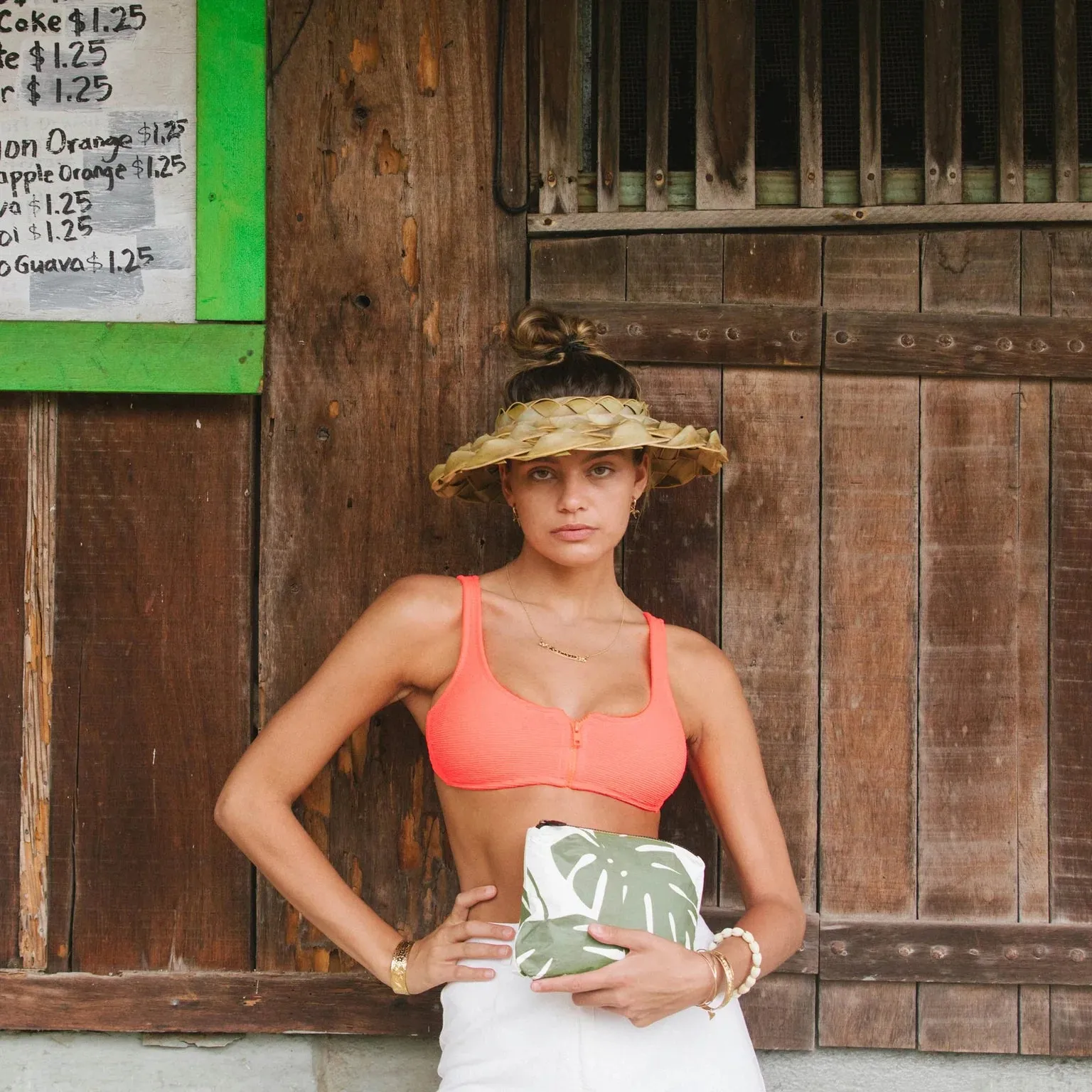 Small Pouch (Monstera Seaweed)