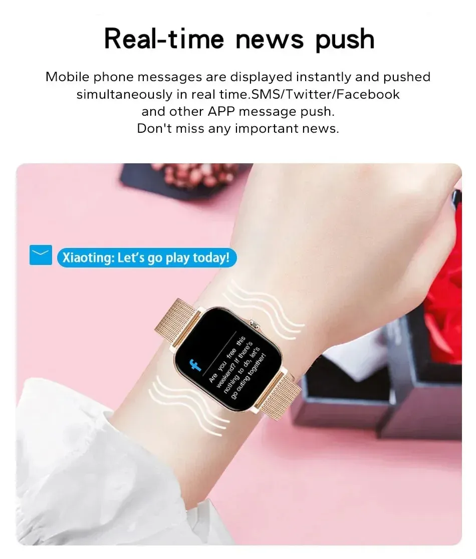 Smart watch for android phone.1.44 inch color screen.