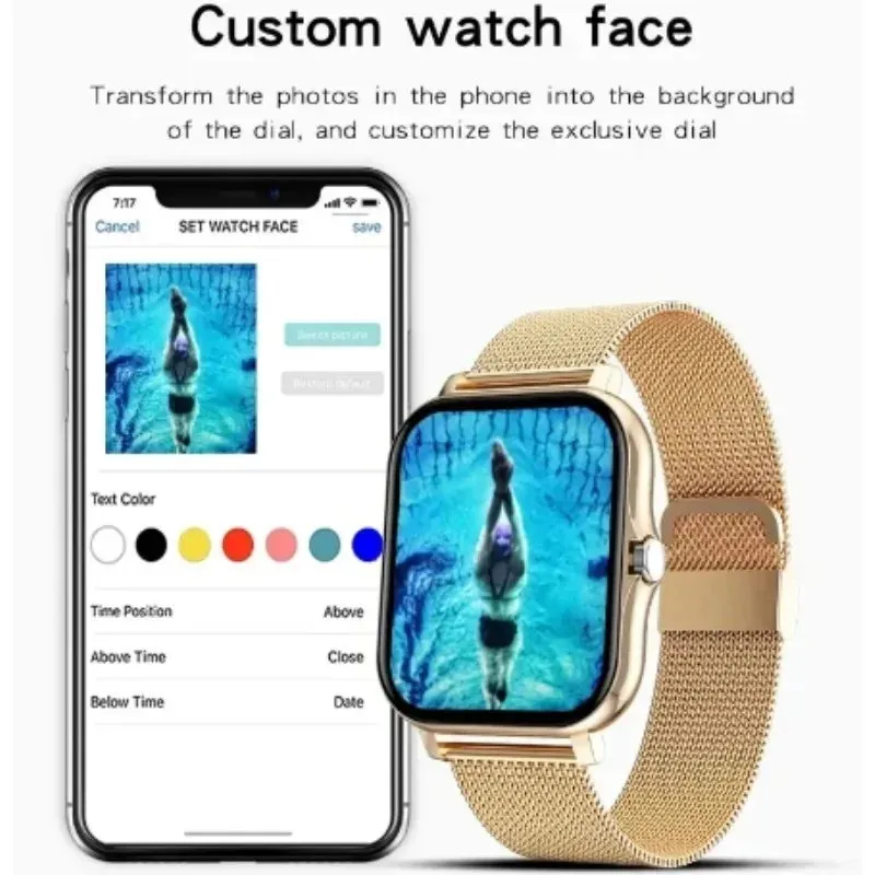 Smart watch for android phone.1.44 inch color screen.