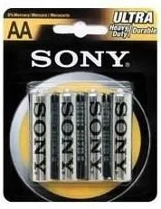 Sony Ultra Heavy Duty Battery AA x4