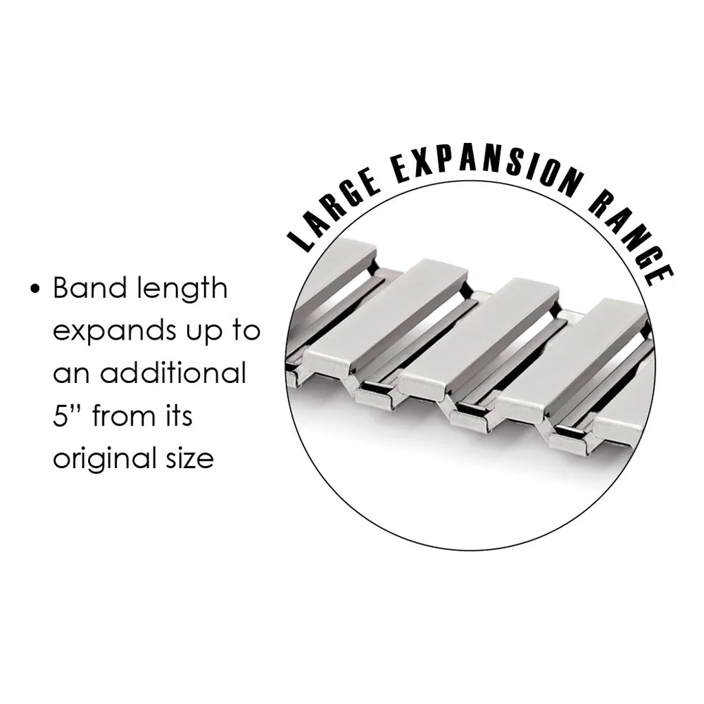 Speidel Twist-O-Flex Black Stainless Steel Apple Watch Band
