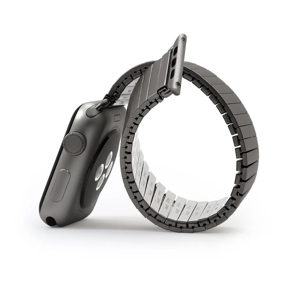 Speidel Twist-O-Flex Black Stainless Steel Apple Watch Band