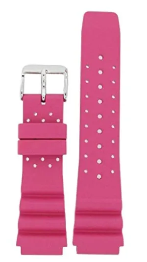 St. Moritz Momentum 20mm Magenta Splash Natural Rubber Watch Band for The Twist and Splash Dive Watch