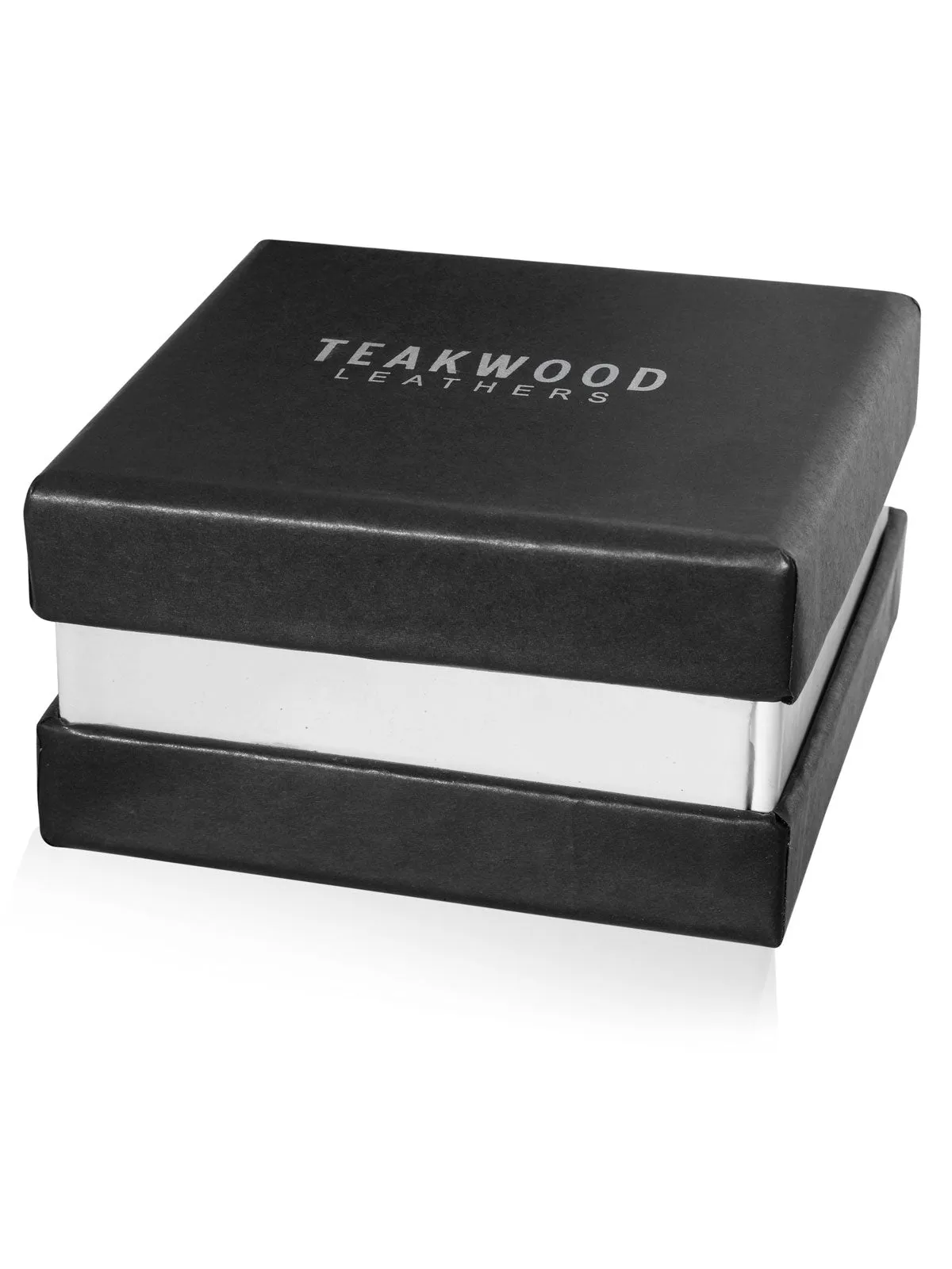 Teakwood leather Silver Men Analog Watch