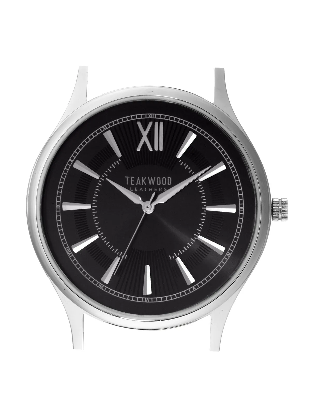 Teakwood leather Silver Men Analog Watch