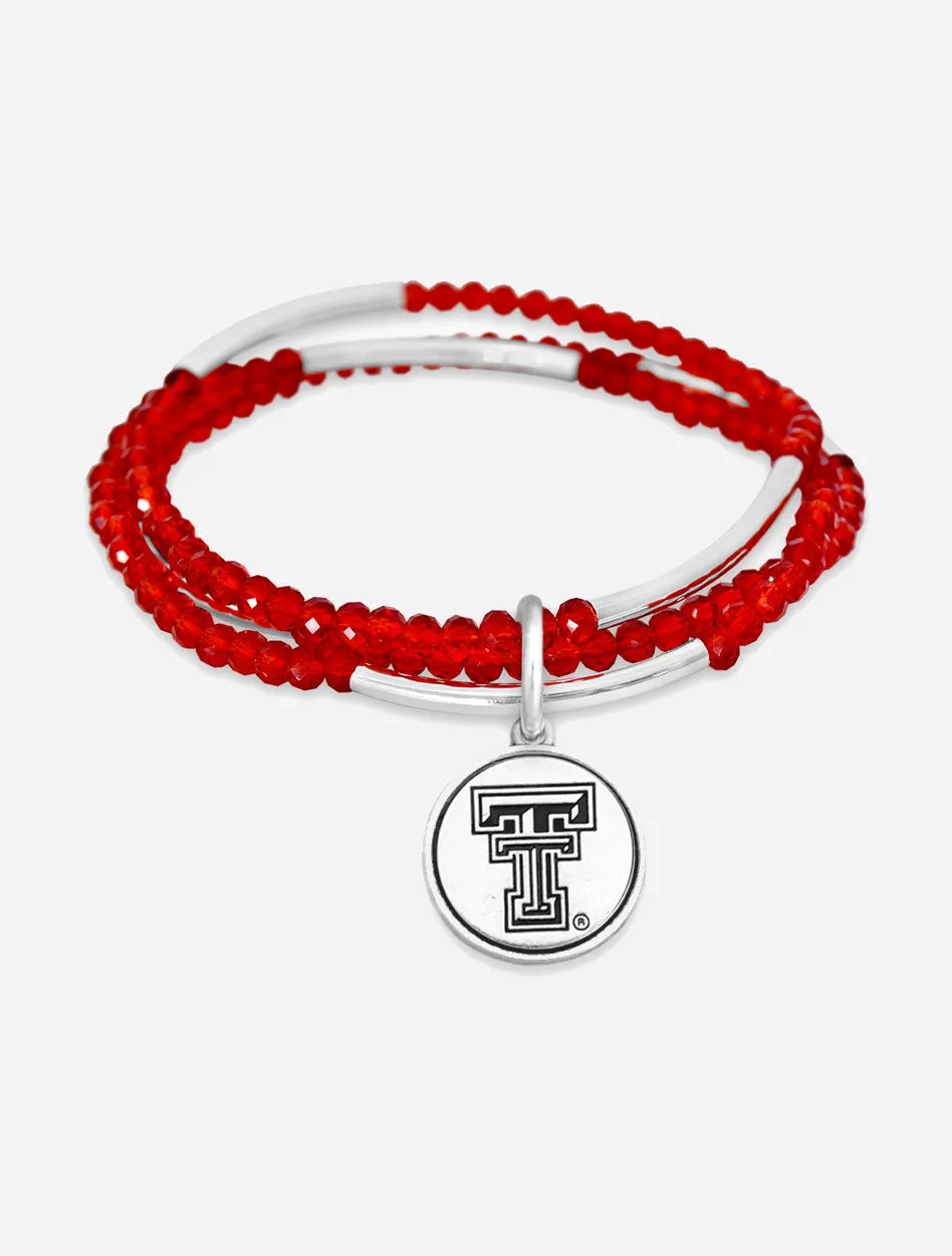 Texas Tech Double T "Chloe" Beaded Bracelet