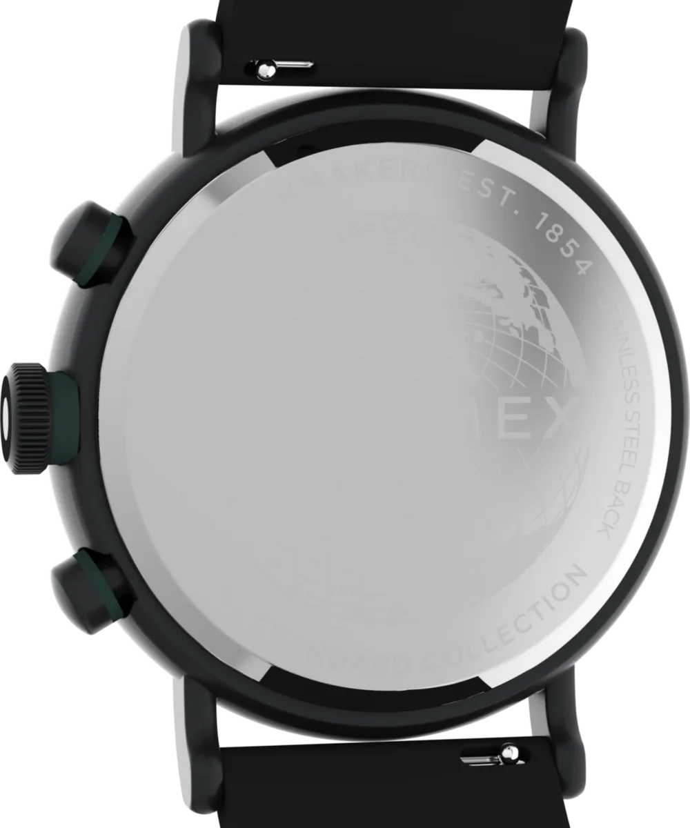 Timex Standard Tachymeter Chronograph 43mm Eco-Friendly Resin Strap Watch