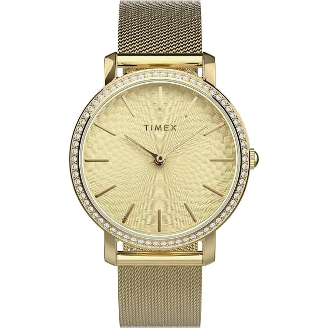 Timex Women 34 mm Size Gold Tone Dial Analog Watch- TW2V52200