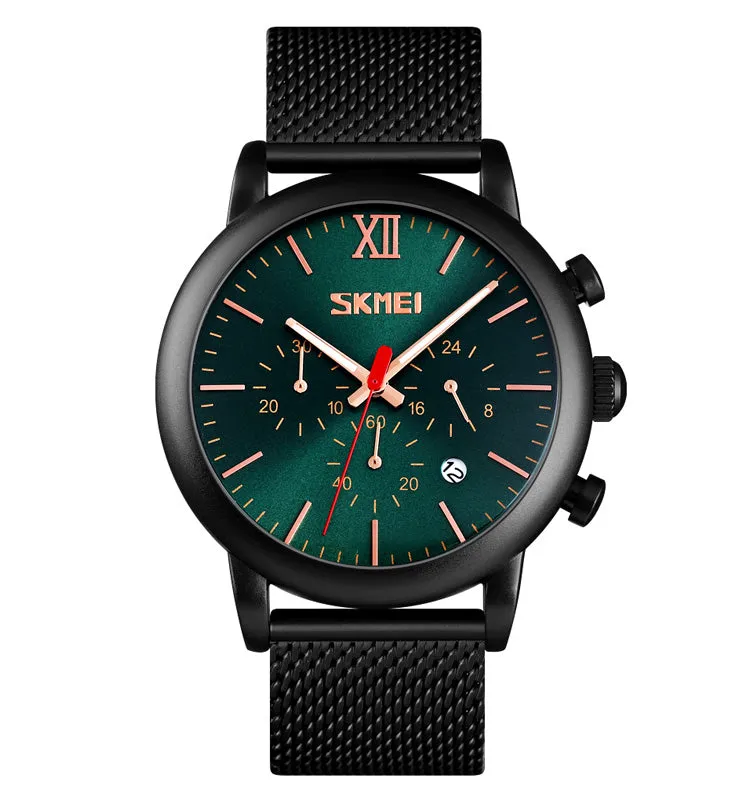 Trend net with small three needle quartz watch W2392803