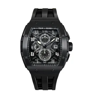 Tsar Bomba 46mm Black Elemental Series Quartz Watch