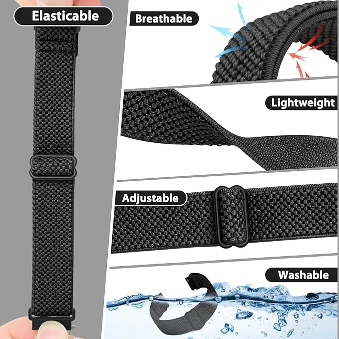 TumpCez - Quick Release Elastic Nylon Watch Straps - Band 20mm