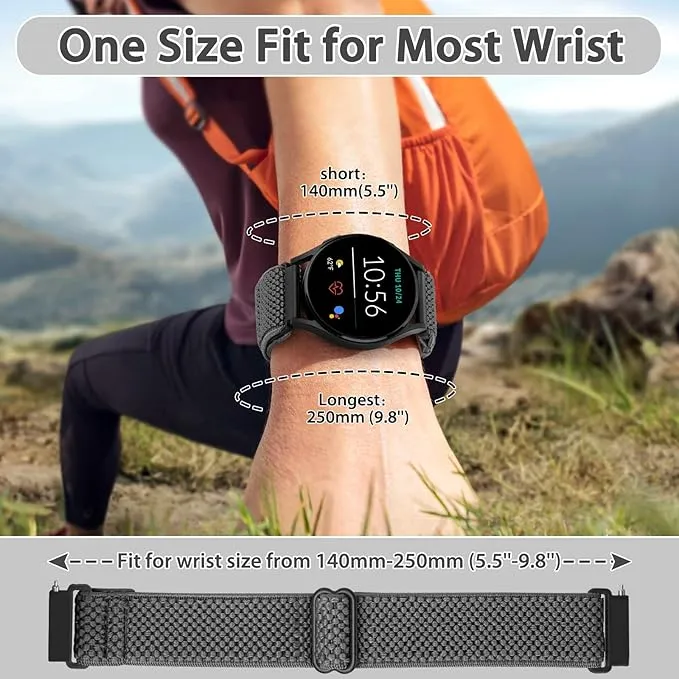 TumpCez - Quick Release Elastic Nylon Watch Straps - Band 20mm