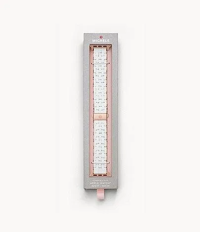White Silicone-Wrapped Bracelet Band for Apple Watch®