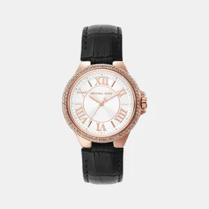 Women's White Analog Leather Watch MK2962