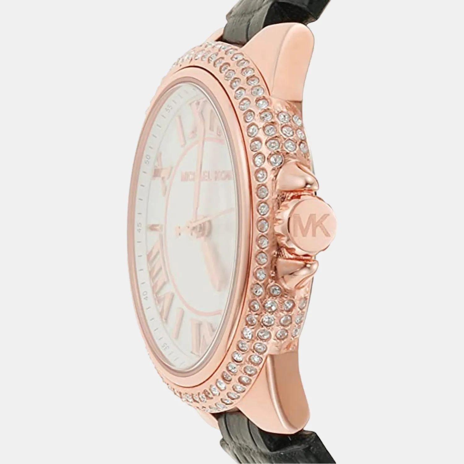 Women's White Analog Leather Watch MK2962