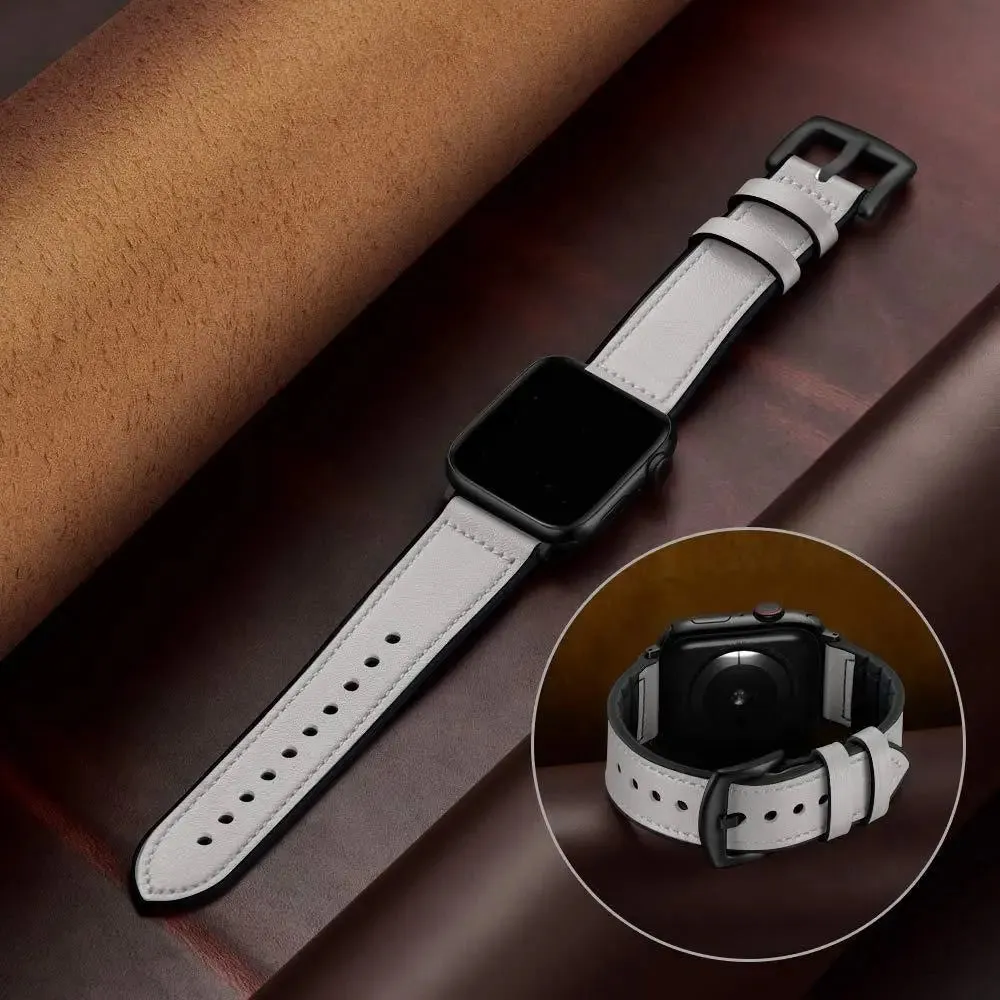 WOODSTONE GENUINE LEATHER IWATCH BAND